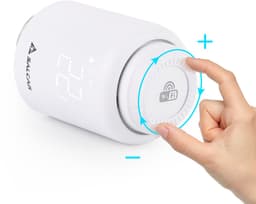 SALCAR Slim WiFi Radiatorthermostaat - Compatibel met Amazon Alexa & Google Assistant - Programmeerbaar - Geen Gateway Nodig - Slimme Verwarmingsthermostaat via Tuya Smart — thumbnail 5