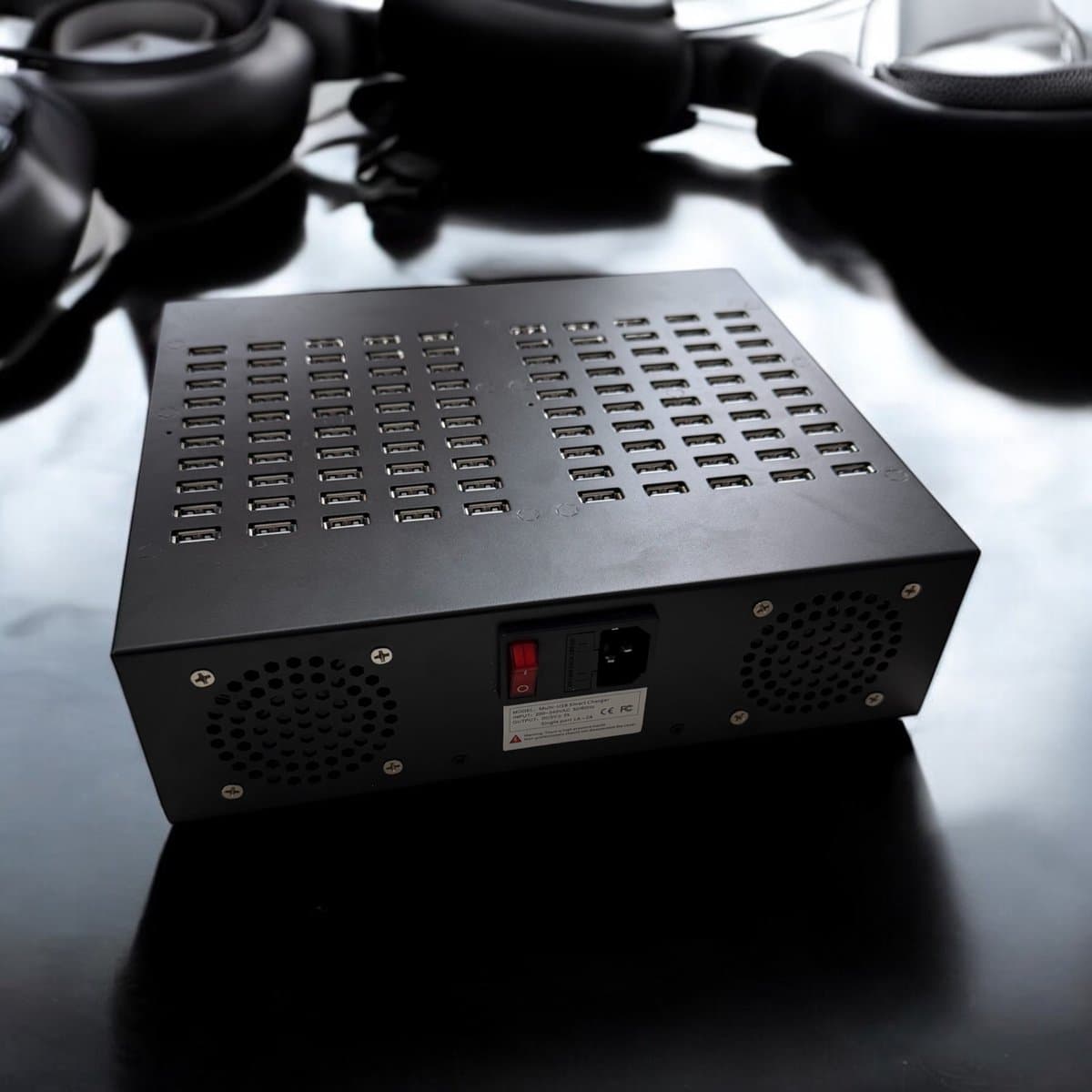 USB Lader 100 Poorten| Snellader 100 USB poorten | USB-100-500W | 500 Watt — afbeelding 1