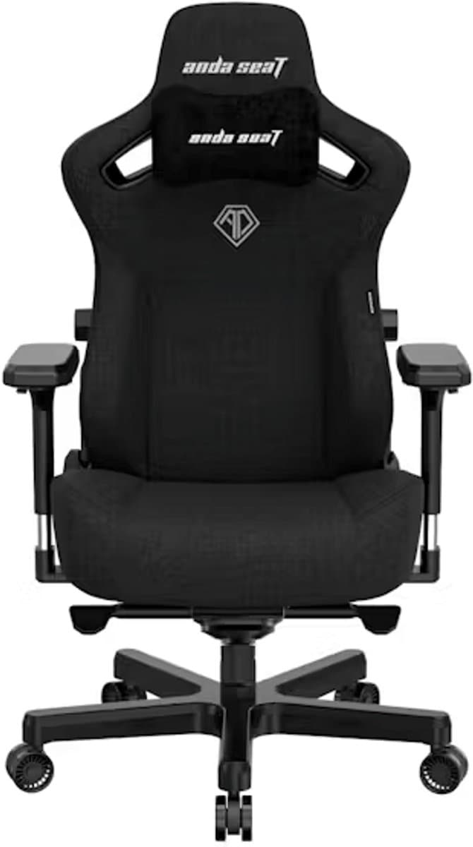 Andaseat Kaiser 3 Zwart large - Ergonomische Gamestoel - Magnetisch Nekkussen - Verstelbare Lendensteun - Luxe 4D-armleuningen - Premium PVC-leer — afbeelding 1
