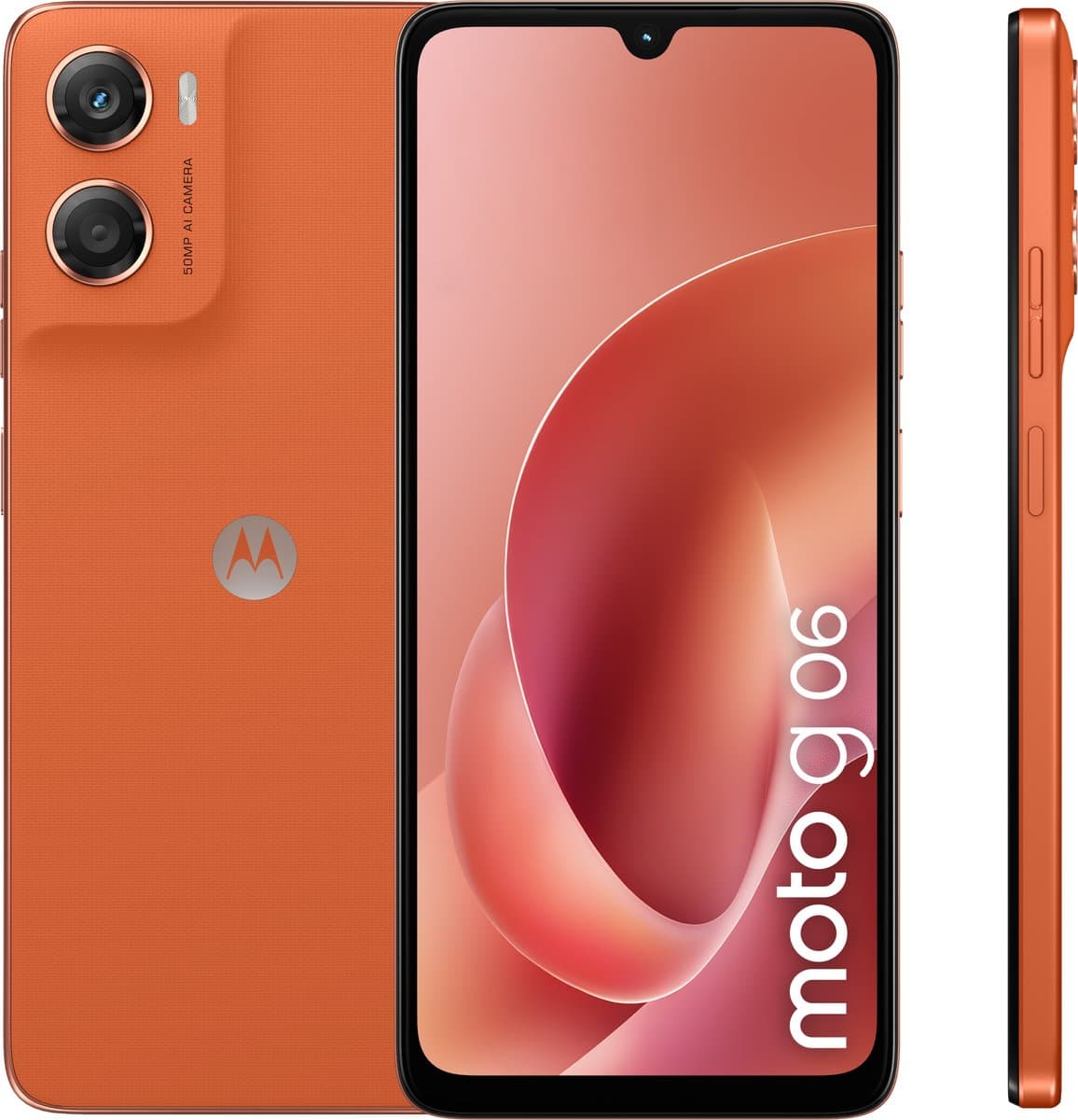 Motorola Moto G06 256GB Arabesque Orange 4G — afbeelding 1