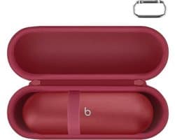 Draagbare Harde Hoes voor Draadloze Bluetooth Speaker - Robuuste en Slanke Bescherming in Rood