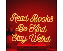 Neon Wanddecoratie Lichtbord Lezen voor Bibliotheek en Boekenkast - Dimbaar met USB