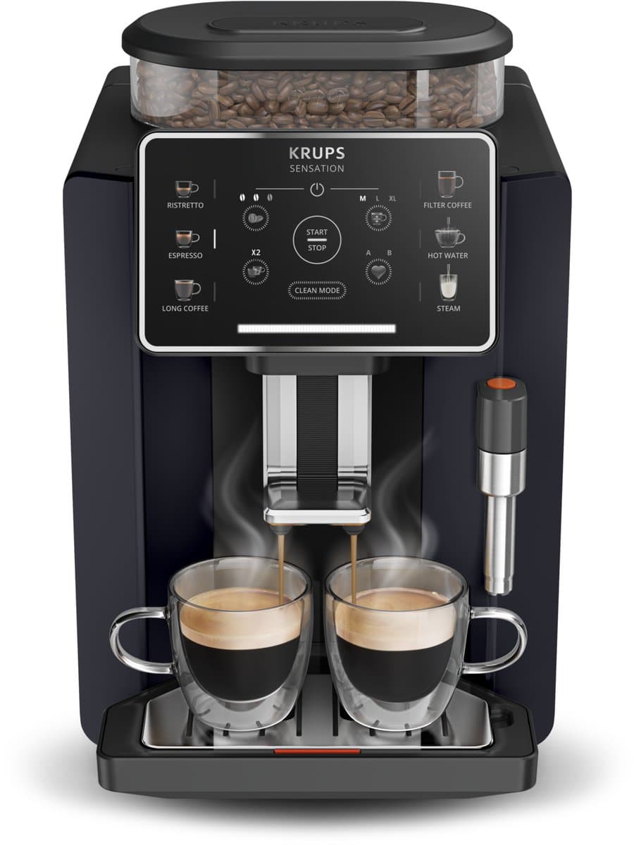 Krups Sensation C50 EA910B - volautomatische espressomachine - 15 bar 5 drankjes zwart — afbeelding 1