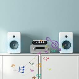Bluetooth Mini HiFi Audio-versterker 20WX2 + 40W 2.1-kanaals met AUX & Stroomadapter — thumbnail 4