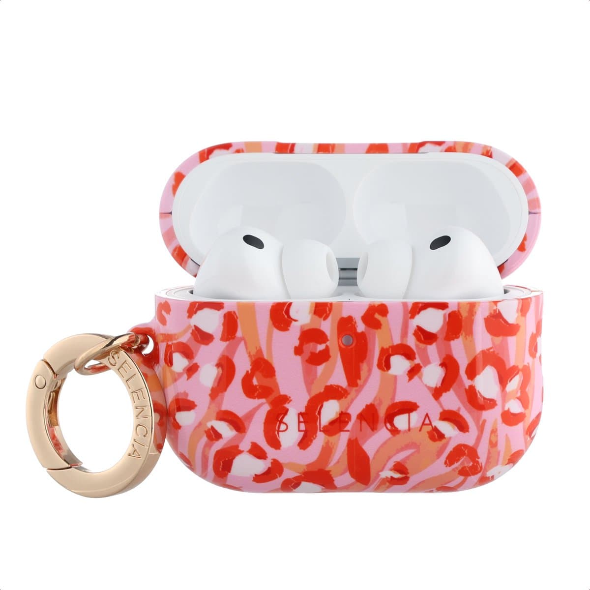 Selencia Case - Hoesje geschikt voor AirPods Pro 3 - Wild Spots Lipstick — afbeelding 1