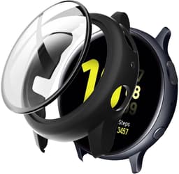 Screen protector - Geschikt voor Samsung Galaxy Watch Active2 - 44 mm - Full Cover Hard Case / Beschermend Hoesje - Zwart — thumbnail 1