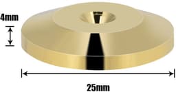 8 Stuks Spike-Onderleggers – Universele Koperen Schokdempers Voor Luidsprekers & Versterkers (Zilver), Set Van 8 — thumbnail 2