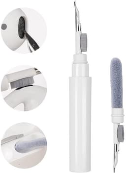3-In-1 Schoonmaakset Voor Earpods I Oordopjes Cleaning Pen I Schoonmaakborsteltje I Reinigingsborstel I Universeel Geschikt voor Airpods, Samsung etc. I Wit — thumbnail 1