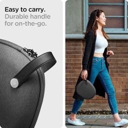 Robuuste Draagtas voor AirPods Max Headset - Beschermhoes in Antracietgrijs — thumbnail 3