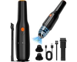 Kruimeldief Draadloos - Auto Stofzuiger - Handstofzuiger - Zwart
