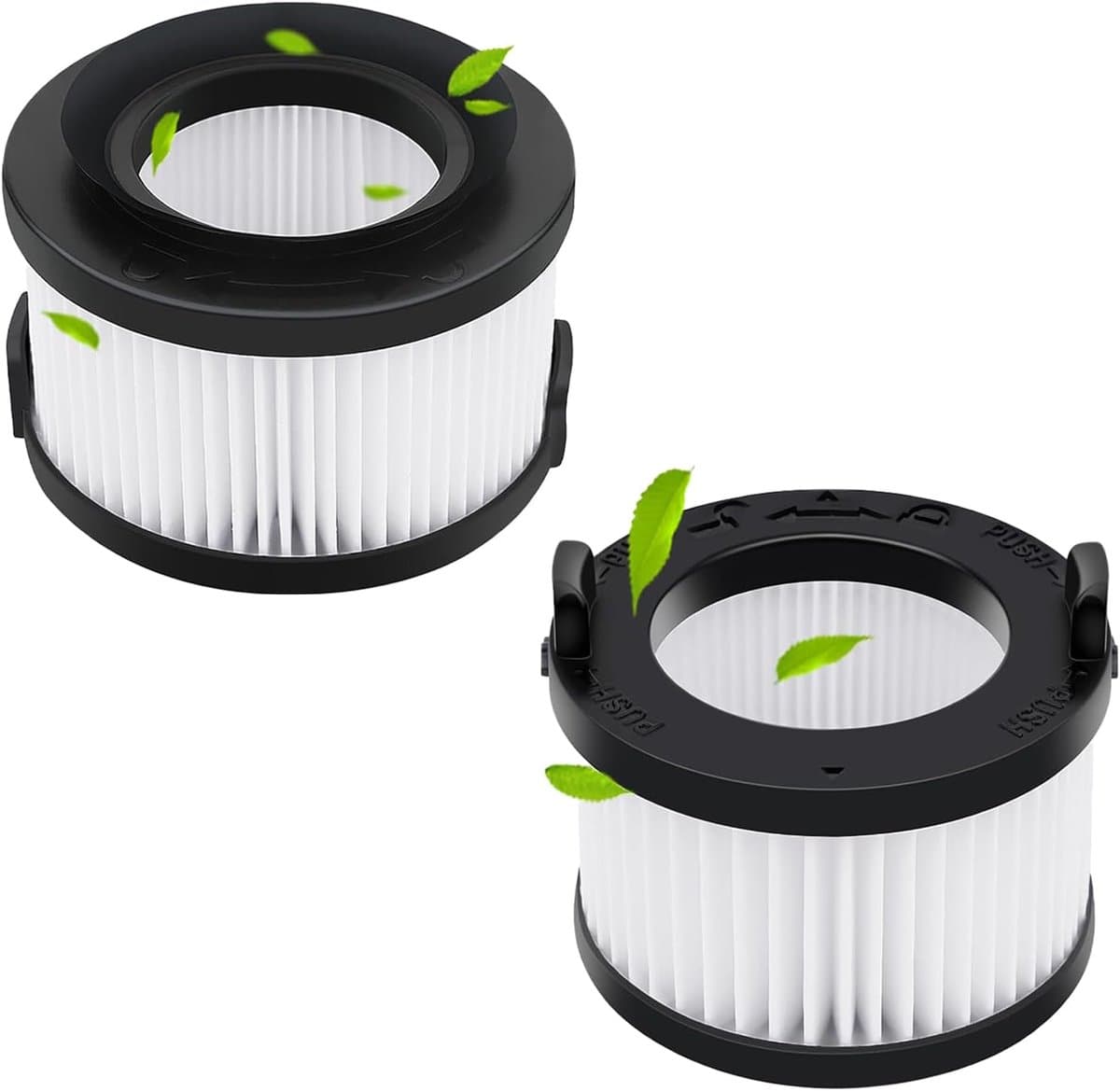 Hoofdfilter met voorfilter - geschikt voor Levoit VortexIQ 40-RF draadloze stofzuigeraccessoires - vervangend HEPA-filter - 2 stuks — afbeelding 1