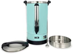 HCB® - Professionele Horeca Percolator - 20,5 liter - 135 kopjes - 230V - RVS / INOX Perculator - Elektrisch koffiezetapparaat - Volautomatische koffiemachine - 33x37x56 cm (DxBxH) - 3.40 kg - 1360 — thumbnail 3