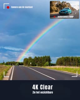 AMA® Dashcam Voor en Achter - Dashcam - Parkeermonitor - Nachtzicht - 170° Groothoek — thumbnail 3