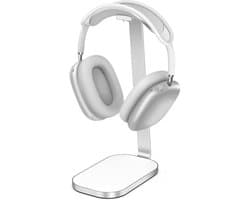 Hoofdtelefoonstandaard - Stevige hoofdtelefoonstandaard voor AirPods Max - Bureauaccessoire - Metaal - Geschikt voor over-ear hoofdtelefoons en gaming headsets - Zilver