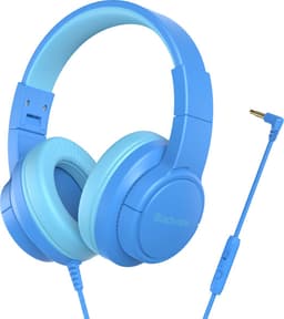 Blackview FitBuds K1 Over-ear hoofdtelefoon - On Ear bedrade opvouwbare hoofdtelefoon voor kinderen - beperkt volume, 3,5 mm- en USB-C-kabel meegeleverd - Blauw — thumbnail 1