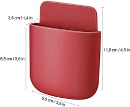 Ynkkvre - Zelfklevende Opbergbox - Wandhouder - Multifunctioneel Voor Smartphones En Kleine Voorwerpen - 12 Stuks - Voor Huis En Kantoor In 6 Kleuren — thumbnail 5