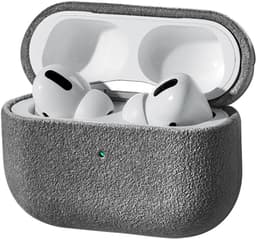 GoldStandard - Alcantara Hoesje geschikt voor Airpods Pro 3 - Alcantara Airpods Case - Nardo Grey — thumbnail 2