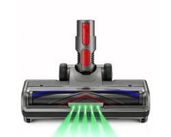 Stofzuigerborstel - Aangedreven Zuigmond Geschikt voor Dyson Steelstofzuiger V7,V8,V10,V11,V15 - Vloerzuigmond - Stofzuigermondstuk - Stofzuigeraccessoires - Zwart