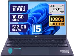 Krachtige 15.6" Full HD Notebook | Snelle Intel Core i5 & 512GB SSD | 16GB DDR5 Geheugen | Windows 11 Pro Editie voor Zakelijk, Thuis en Studie — thumbnail 1