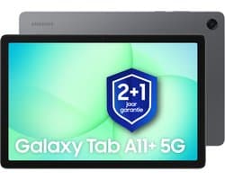 Samsung Galaxy Tab A11 Plus - 5G - 128GB - Gray + 1 jaar extra garantie