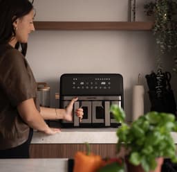 Swiss Pro+ Dubbele Airfryer Heteluchtfriteuse XXL Airfryer twee Kookvakken 8 Liter 1700 Watt Dual Zone Technologie Classic Edition Zilver Model 2026 SPAF8L2S — thumbnail 9