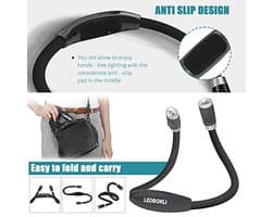 Boeklicht Neklamp LED-leeslamp met Oogbeschermingsmodus Oplaadbaar Flexibele Armen voor Lezen, Breien, Kamperen