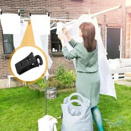 30 stuks sokkenklemmen voor wasmachine en droger sokkenclips met haak sokkenhouder wasmachine sokkenclip direct in de lade 5 kleuren — thumbnail 3