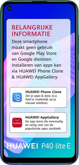 Huawei P40 Lite E - 64GB - Aurora Blauw — thumbnail 2