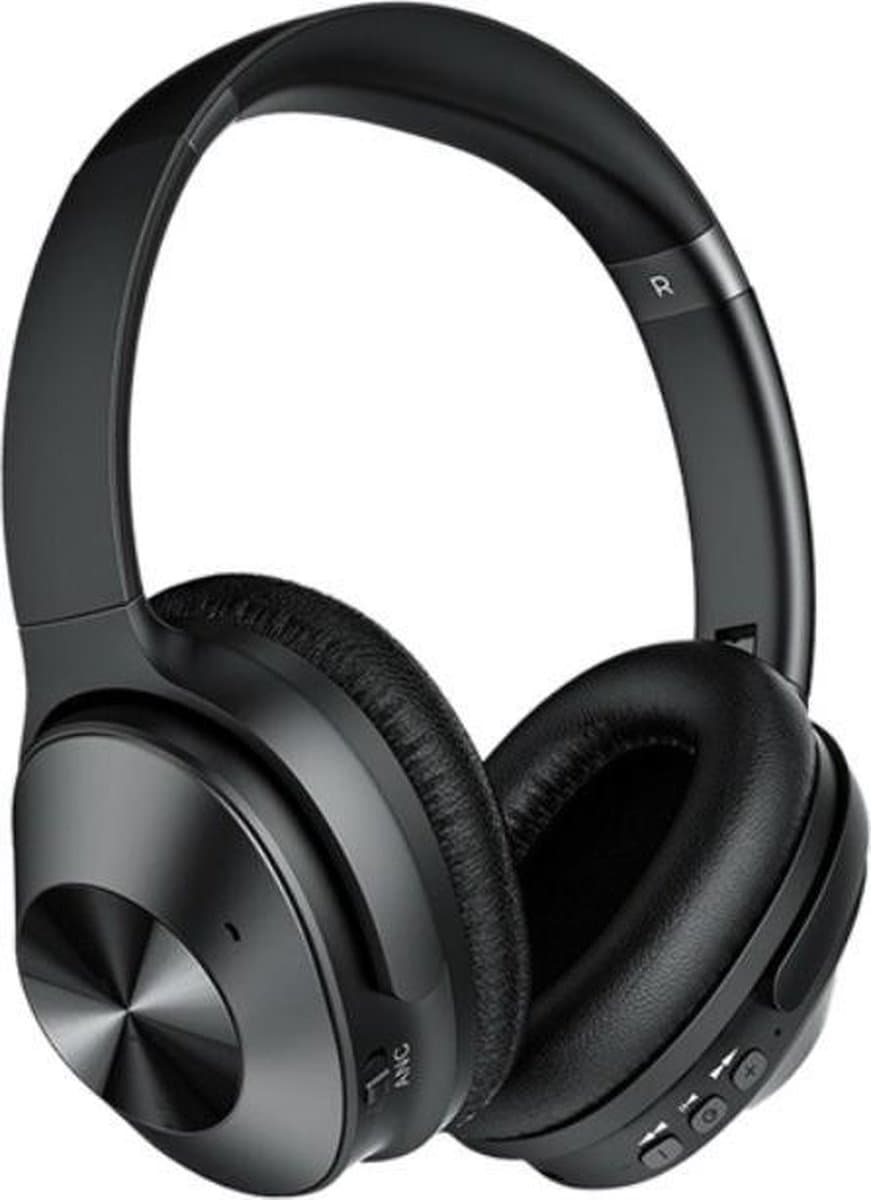 Remax RB-600HB draadloze on-ear koptelefoon met noise cancelling-Zwart-koptelefoon — afbeelding 1
