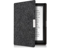 kwmobile hoes geschikt voor Kobo Aura Edition 1 - e-reader beschermhoes van vilt - donkergrijs