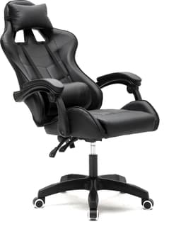 VDD Gaming - Game stoel - Gaming - Bureaustoel - Gamestoel Zwart - Met Nekkussen & Verstelbaar Rugkussen - Silicone Game Stoel - Draaistoel - Ergonomische Game Stoel - Gamestoelen - Hoogte Verstelbaar - Zwart — thumbnail 5