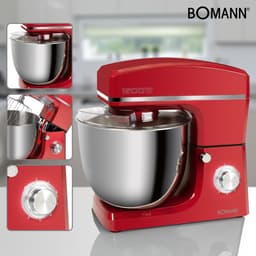 Bomann KM 6036 CB - Keukenmachine - 1500 W - 10 liter - Rood — thumbnail 2