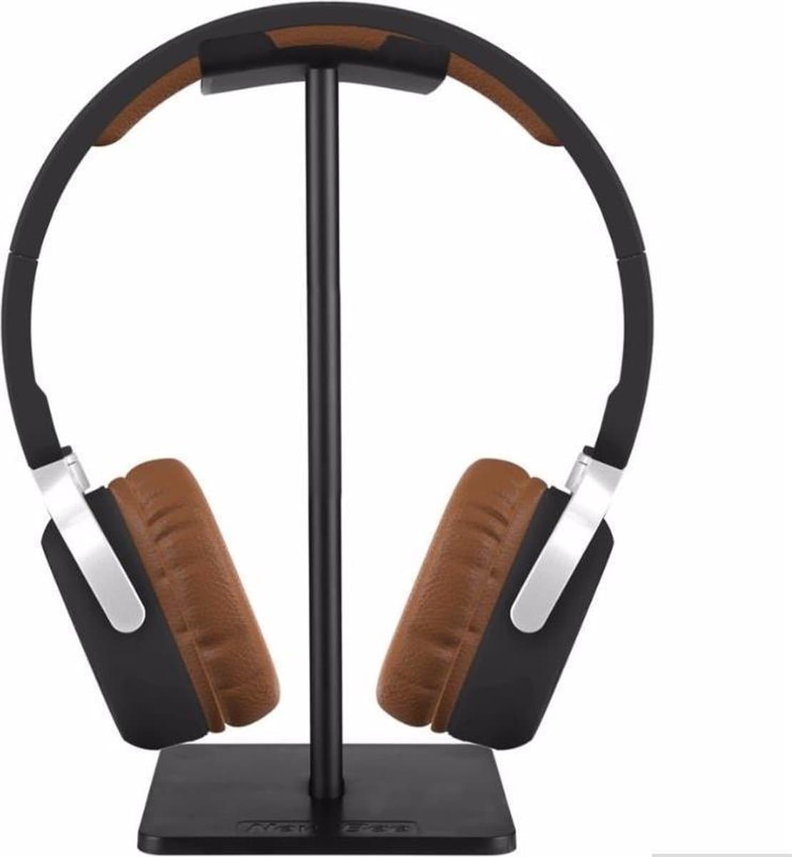 Staande Headset Houder Zwart - Koptelefoon Houder - Hoofdtelefoon Stand / Standaard - Headphones Stand Black — afbeelding 1