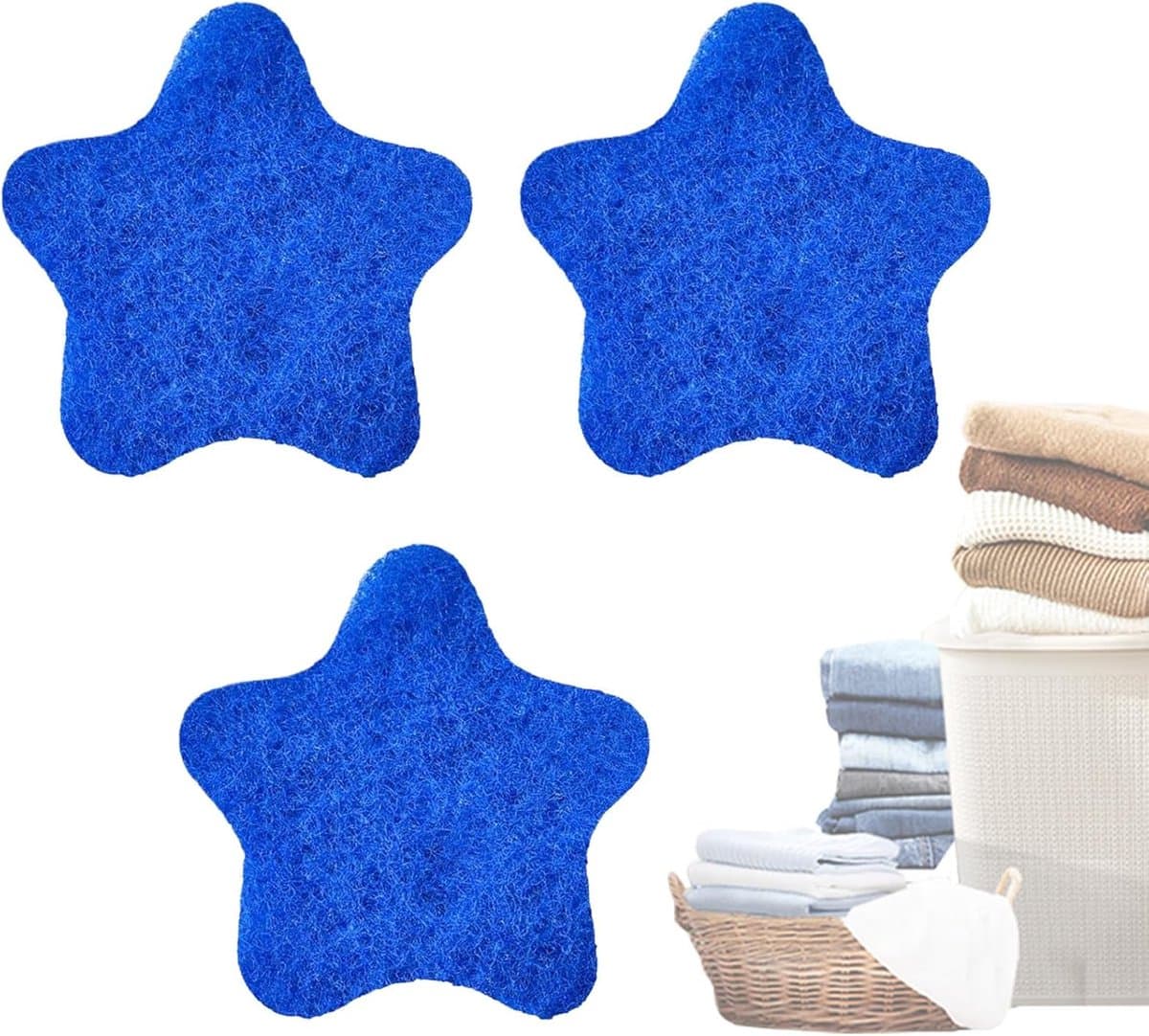 Pluisvanger voor Wasmachine - dierenhaar verwijderaar - blauw - 3 stuks - Herbruikbaar - Spons wasmachine - wasmachine - droger - ontharen - pluisjes - wasbal - kleding - textielverzorging - hondenhaar - kattenhaar — afbeelding 1