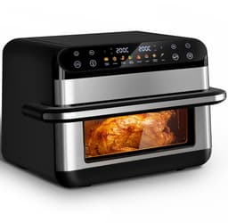 Fukstern Dubbele Airfryer XXL–11L 2500W–Tot 6 Personen-Dubbele Mand–30°C tot 200°C Instelbaar–8 Voorgeprogrammeerde Functies–Zilver — thumbnail 19