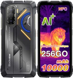 Smartphone Blackview ROCK 3 - 24GB RAM - 256GB ROM - 4G - Android 16 - 6.78inch 120Hz - 10000mAh - 108MP camera - BT5.2 - IP69K - NFC - OTG - GPS - Zwart — thumbnail 1