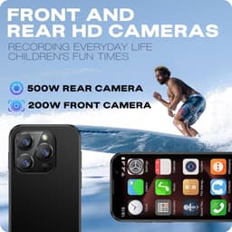 Compacte 3G Smartphone met Android 9.0 - 3.0 Inch Scherm, 2GB/16GB, Gezichtsherkenning - Zwart — thumbnail 4