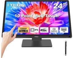 24 Inch FHD 100Hz Touchscreen Monitor met IPS Paneel en 10-Punten Touch