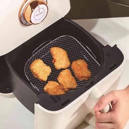 Accessoires voor airfryer, airfryer met twee zones, accessoireset, roestvrij staal, airfryer, grillpan voor airfryer om te koken — thumbnail 3