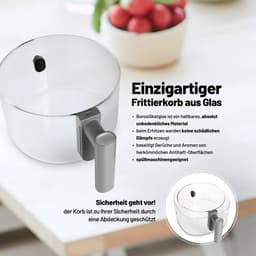 Heteluchtfriteuse 3-in-1 met Glazen Mand en Grillfunctie — thumbnail 5