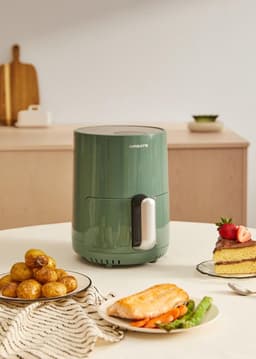 Heteluchtfriteuse 1.5L Olievrij Programmeerbaar 900W Saliegroen — thumbnail 3