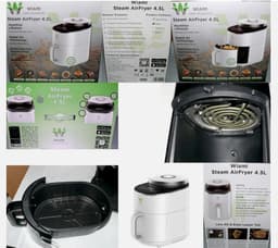 Wiami Stoom airfryer Snelle Stoom APP 4,5L 1500W WiFi 850ml — thumbnail 4