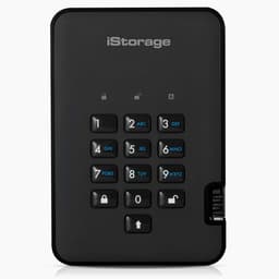 Beveiligde Draagbare Externe Harde Schijf 2TB met PIN-Toegang en Hardware-Encryptie — thumbnail 1
