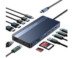 Acasis - 14-poorts - 4K 60Hz - USB-C dockingstation - PD - 100W Opladen - USB C Video & Data