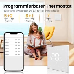 Slimme Thermostaat WiFi voor CV-Ketel en Vloerverwarming - Agenda & App Bediening — thumbnail 5