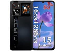 CUBOT X100 Smartphone - 5G - 16GB RAM - 256GB ROM - 5100 mAh - 6.88 inch 120Hz - Android 15 - NFC - OTG - Zwart