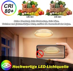 Ronde Dimbaar Plafondlamp 60W met RGB Kleuren en Afstandsbediening Ø50cm - IP44 Waterdicht — thumbnail 5