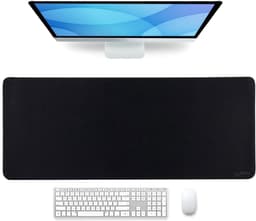 Olivivo® Muismat Zwart - Gaming Mousepad XXL - Onderlegger - Grote Muismat - 90x40 CM - Bureaulegger - Toetsenbord - Anti Slip - Waterproof - Desktop mat — thumbnail 1