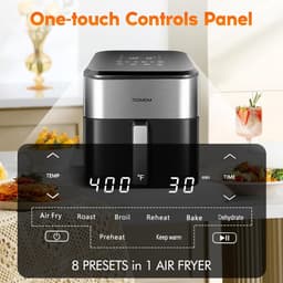 Heteluchtfriteuse 8-in-1 met Grote Oven en Vooraf Ingestelde Functies — thumbnail 2