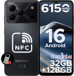 DOOGEE Note 56 Pro - Smartphone - 32GB RAM + 128GB ROM(2TB/TF) - Gemini AI - Android 16 - 6150mAh - 6,56 inch HD + 90Hz - 4G Dual SIM - Gemini AI - OTG - NFC - Face ID - GPS - Zwart — thumbnail 1